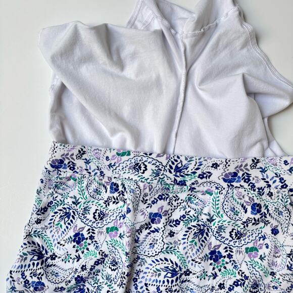 Croft and Barrow Paisley Collard Sleeveless Top & Mini Skort Set Women's M/L - Picture 5 of 8